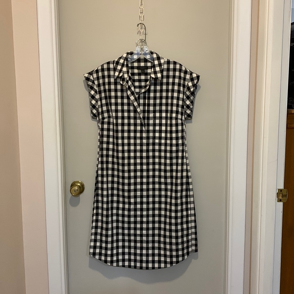 J Crew Checkered Shirt dress